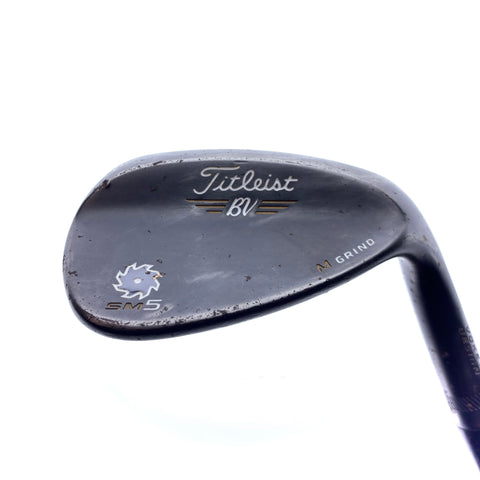 Used Titleist Vokey SM5 Raw Black Sand Wedge / 56.0 Degrees / Regular Flex