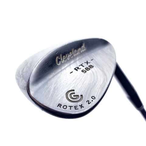 Used Cleveland 588 RTX Satin Chrome Lob Wedge / 58.0 Degrees / Wedge Flex