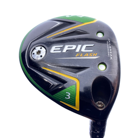 Used Callaway EPIC Flash 3 Fairway Wood / 15.0 Degrees / Stiff Flex