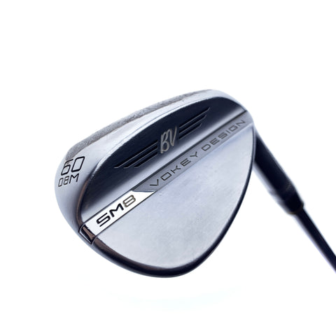 Used TOUR ISSUE Titleist Vokey SM8 Tour Chrome Lob Wedge / 60.0 Deg / X-Stiff