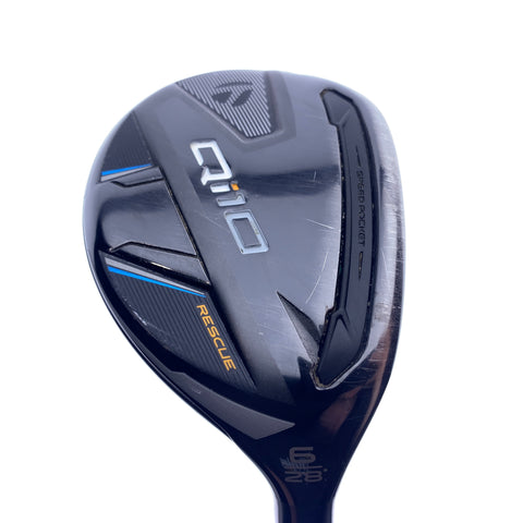 Used TaylorMade Qi10 6 Hybrid / 28.0 Degrees / Stiff Flex