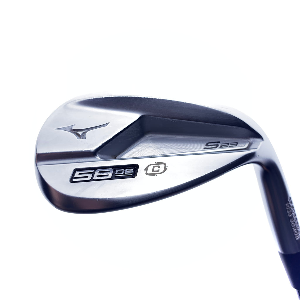 Used Mizuno S23 White Satin Lob Wedge / 58.0 Degrees / Wedge Flex