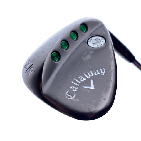 Used Callaway Mack Daddy Matte BLK PM Grind Lob Wedge/64.0 Degrees/Wedge Flex