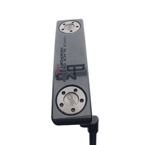 Used Scotty Cameron Limited Edition Triple Black B3 Newport 2 Putter / 35.00 In