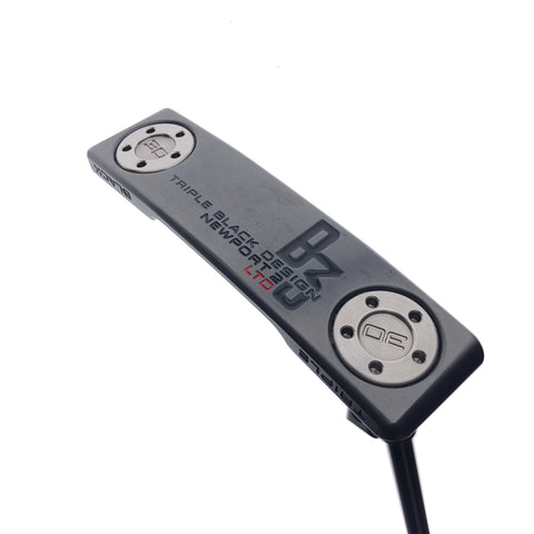 Used Scotty Cameron Limited Edition Triple Black B3 Newport 2 Putter / 35.00 In