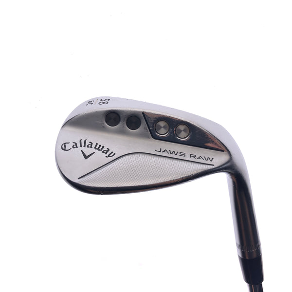 Used Callaway Jaws Raw 2022 Lob Wedge / 58.0 Degrees / Stiff Flex