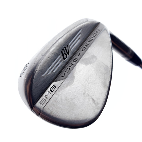Used Titleist Vokey SM8 Brushed Steel Sand Wedge / 56.0 Degrees / Wedge Flex