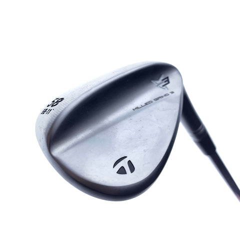 Used TaylorMade Milled Grind 3 Lob Wedge / 58.0 Degrees / Stiff Flex