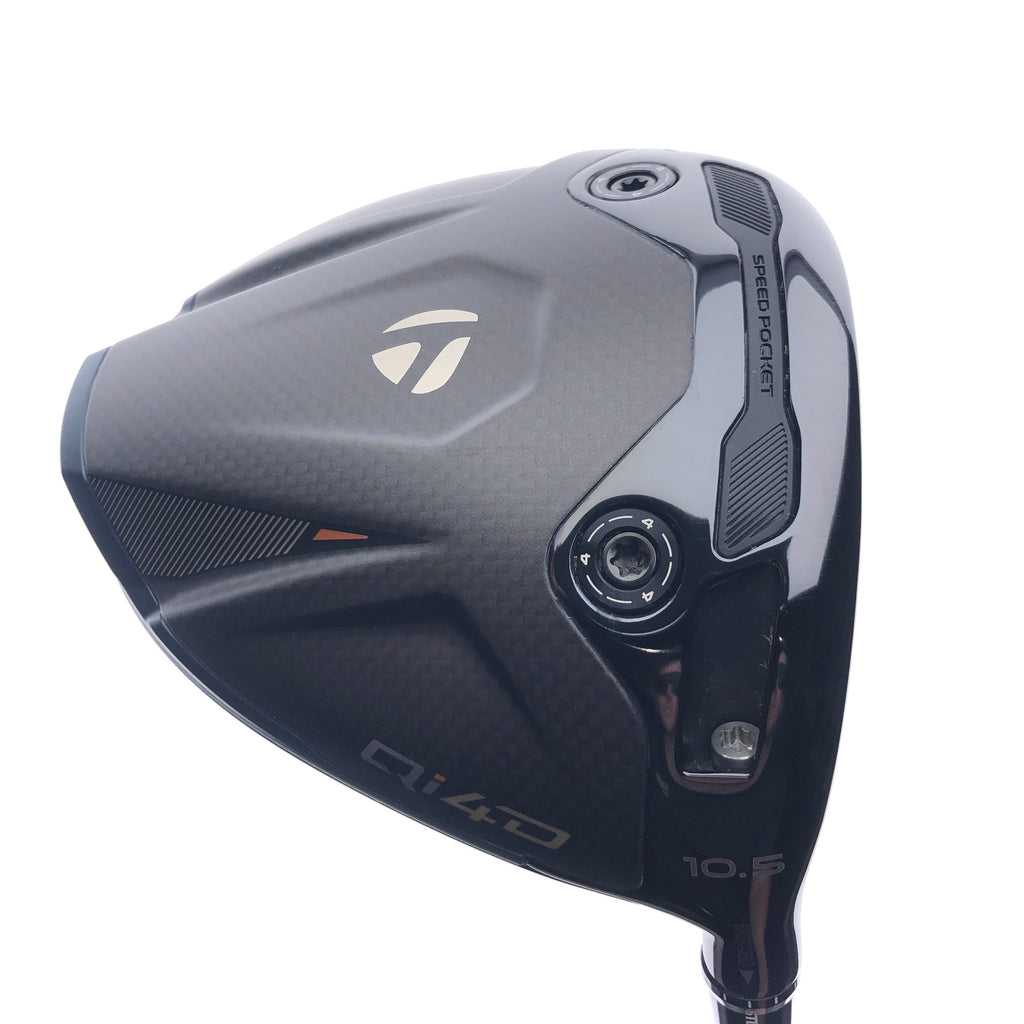 Used TaylorMade Qi4D Driver / 10.5 Degrees / Stiff Flex / VeloCore+ Black 6-S