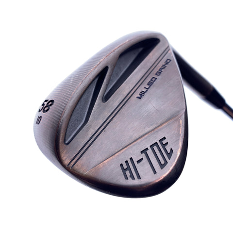 Used TaylorMade Milled Grind Hi-Toe 3 RAW Copper Lob Wedge/58 Degrees/Wedge Flex
