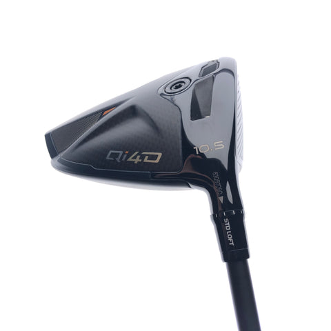 Used TaylorMade Qi4D Driver / 10.5 Degrees / Stiff Flex / VeloCore+ Black 6-S