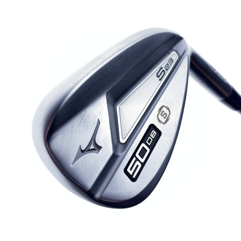 Used Mizuno S23 White Satin Gap Wedge / 50.0 Degrees / Stiff Flex