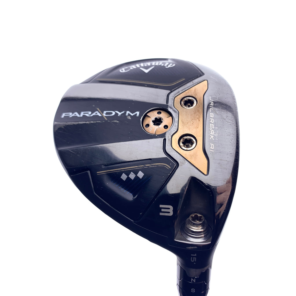 Used Callaway Paradym Triple Diamond 3 Fairway Wood / Stiff Flex