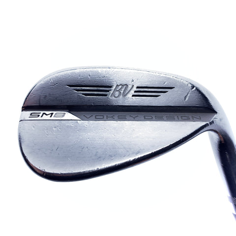 Used Titleist Vokey SM8 Tour Chrome Gap Wedge / 52.0 Degrees / Wedge Flex