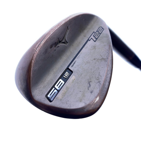 Used Mizuno T22 Denim Copper Lob Wedge / 58.0 Degrees / Regular Flex