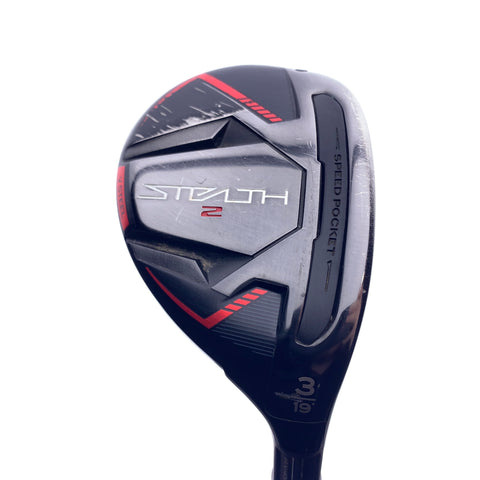 Used TaylorMade Stealth 2 3 Hybrid / 19.0 Degrees / Stiff Flex