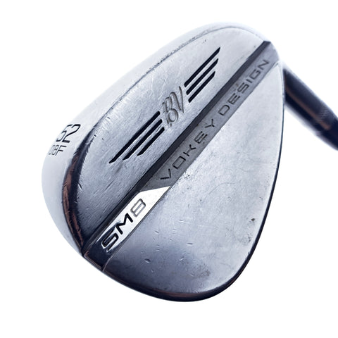 Used Titleist Vokey SM8 Tour Chrome Gap Wedge / 52.0 Degrees / Stiff Flex