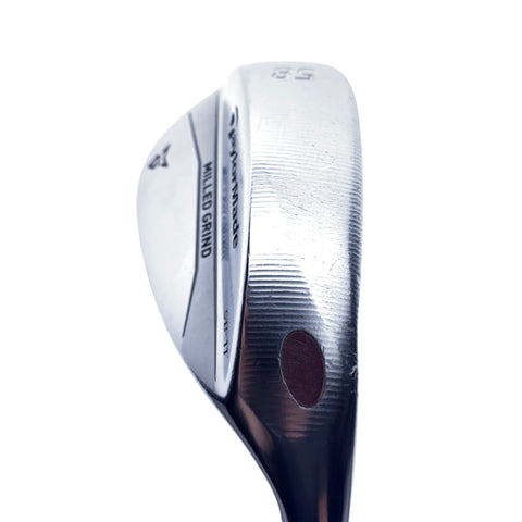Used TaylorMade Milled Grind Satin Chrome Lob Wedge / 58.0 Degrees / Wedge Flex