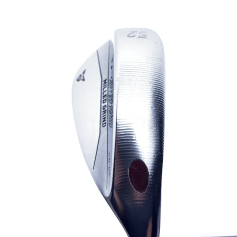 Used TaylorMade Milled Grind Satin Chrome Gap Wedge / 52.0 Degrees / Wedge Flex