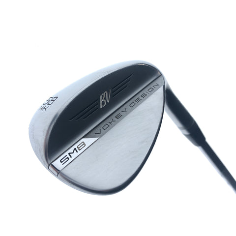 Used Titleist Vokey SM8 Tour Chrome Lob Wedge / 58.0 Degrees / Wedge Flex
