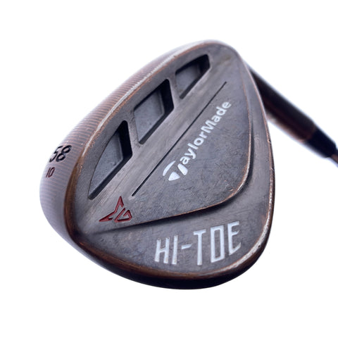 Used TaylorMade Hi-Toe RAW Lob Wedge / 58.0 Degrees / Wedge Flex