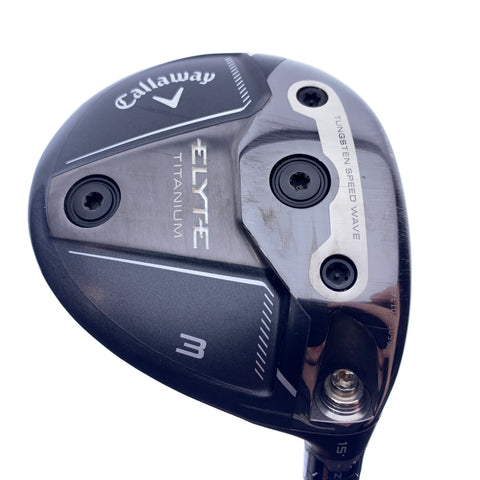 Used Callaway Elyte Titanium 3 Fairway Wood / 15.0 Degrees / X-Stiff Flex