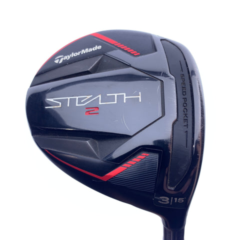 Used TaylorMade Stealth 2 3 Fairway Wood / 15.0 Degrees / Stiff Flex