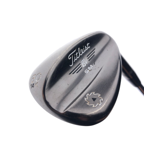 Used Titleist Vokey SM7 Jet Black Lob Wedge / 60.0 Degrees / Wedge Flex
