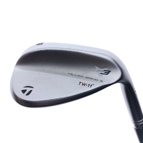 Used TaylorMade Milled Grind 3 TW Lob Wedge / 60.0 Degrees / Stiff Flex