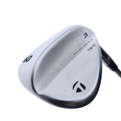 Used TaylorMade Milled Grind 3 TW Lob Wedge / 60.0 Degrees / Stiff Flex