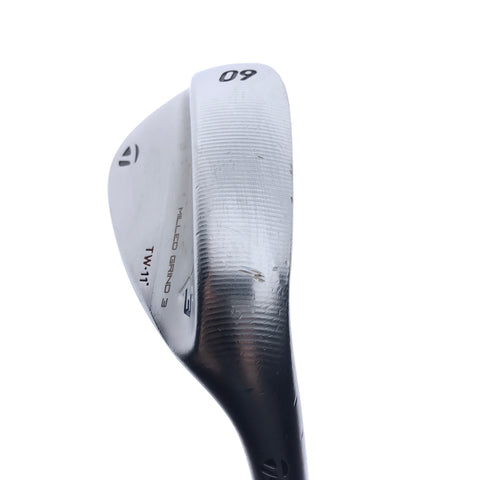 Used TaylorMade Milled Grind 3 TW Lob Wedge / 60.0 Degrees / Stiff Flex
