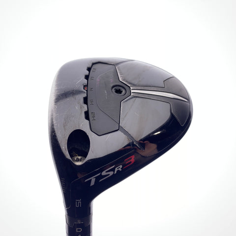 Used Titleist TSR 3 3 Fairway Wood / 15 Degrees / X-Stiff Flex / Left-Handed