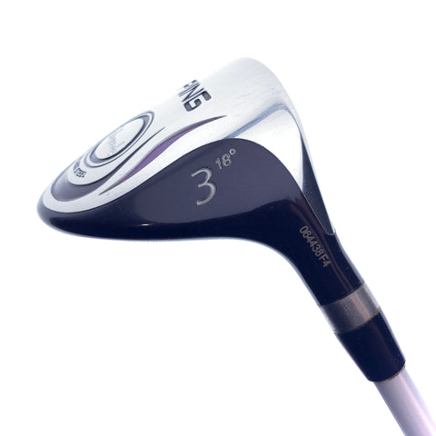 Used Ping Rhapsody 2008 3 Fairway Wood / 18.0 Degrees / Ladies Flex