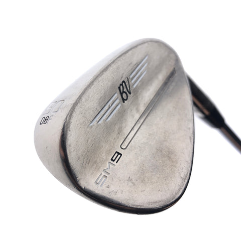 Used Titleist SM9 Brushed Steel Gap Wedge / 50.0 Degrees / Wedge Flex