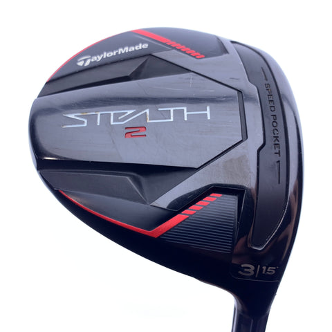 Used TaylorMade Stealth 2 3 Fairway Wood / 15.0 Degrees / Stiff Flex