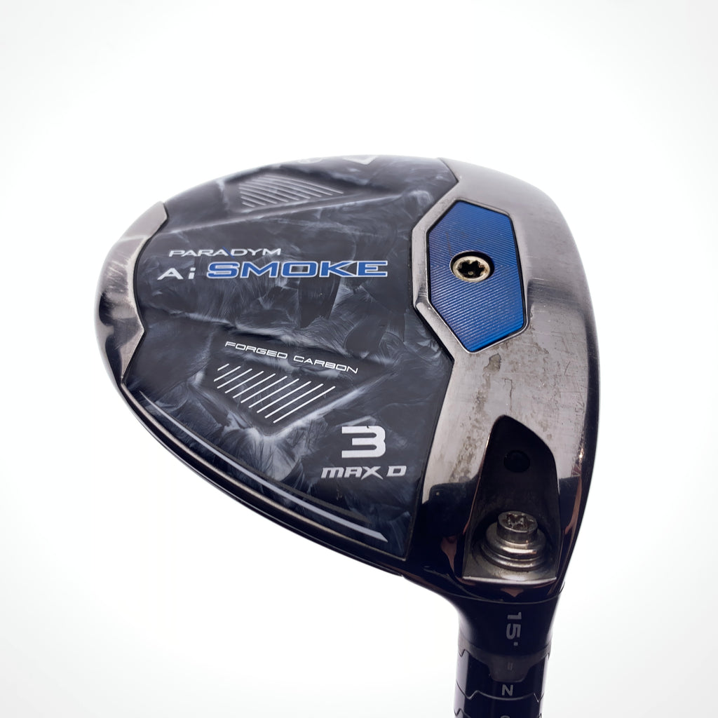Used Callaway Paradym Ai Smoke MAX D 3 Fairway Wood / 15 Degrees / Stiff Flex