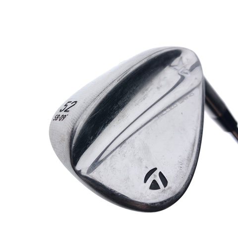 Used TaylorMade Milled Grind Chrome Gap Wedge / 52.0 Degrees / Wedge Flex