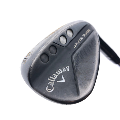 Used Callaway Jaws Raw Black 2020 Lob Wedge / 58.0 Degrees / Wedge Flex