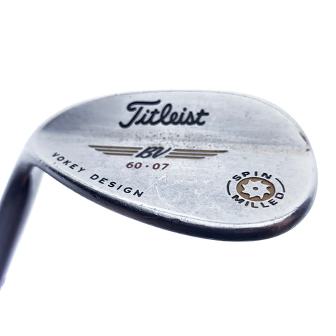 Used Titleist Vokey Spin Milled CC Chrome Lob Wedge/60 Degrees/Wedge Flex/L-H