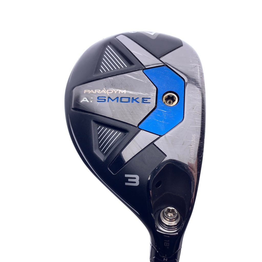 Used Callaway Paradym Ai Smoke 3 Hybrid / 18.0 Degrees / Stiff Flex