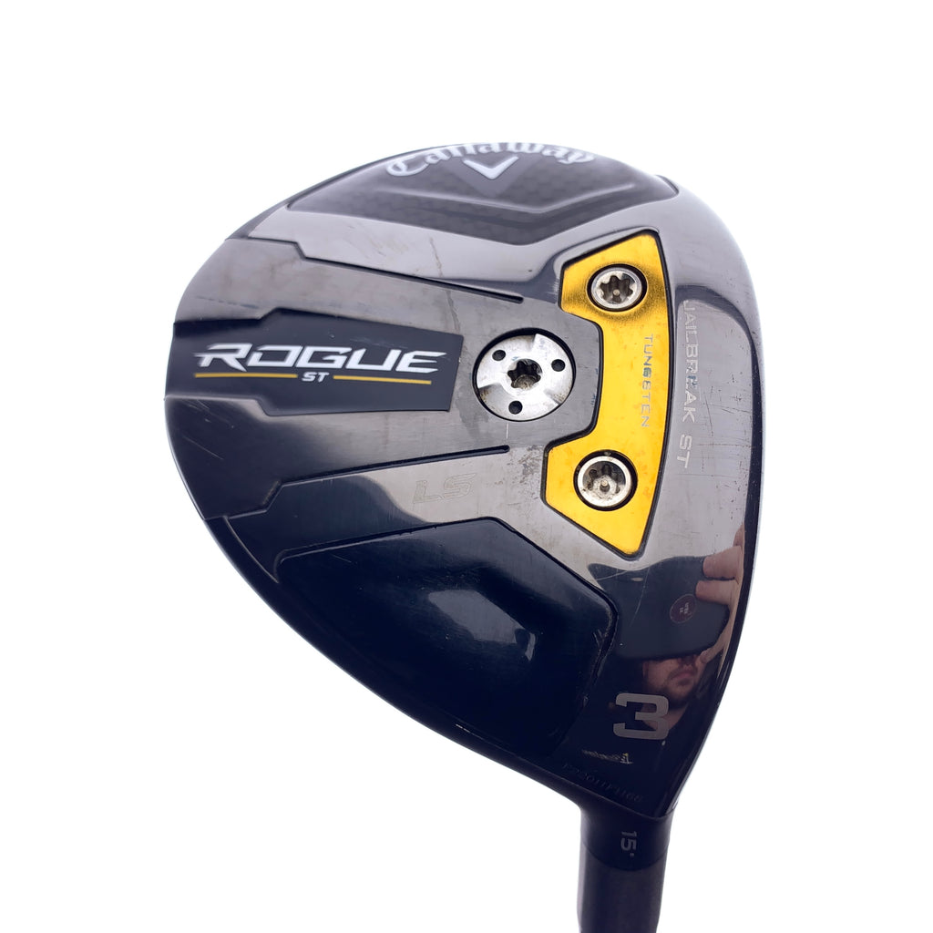 Used Callaway Rogue ST LS 3 Fairway Wood / 15.0 Degrees / Stiff Flex