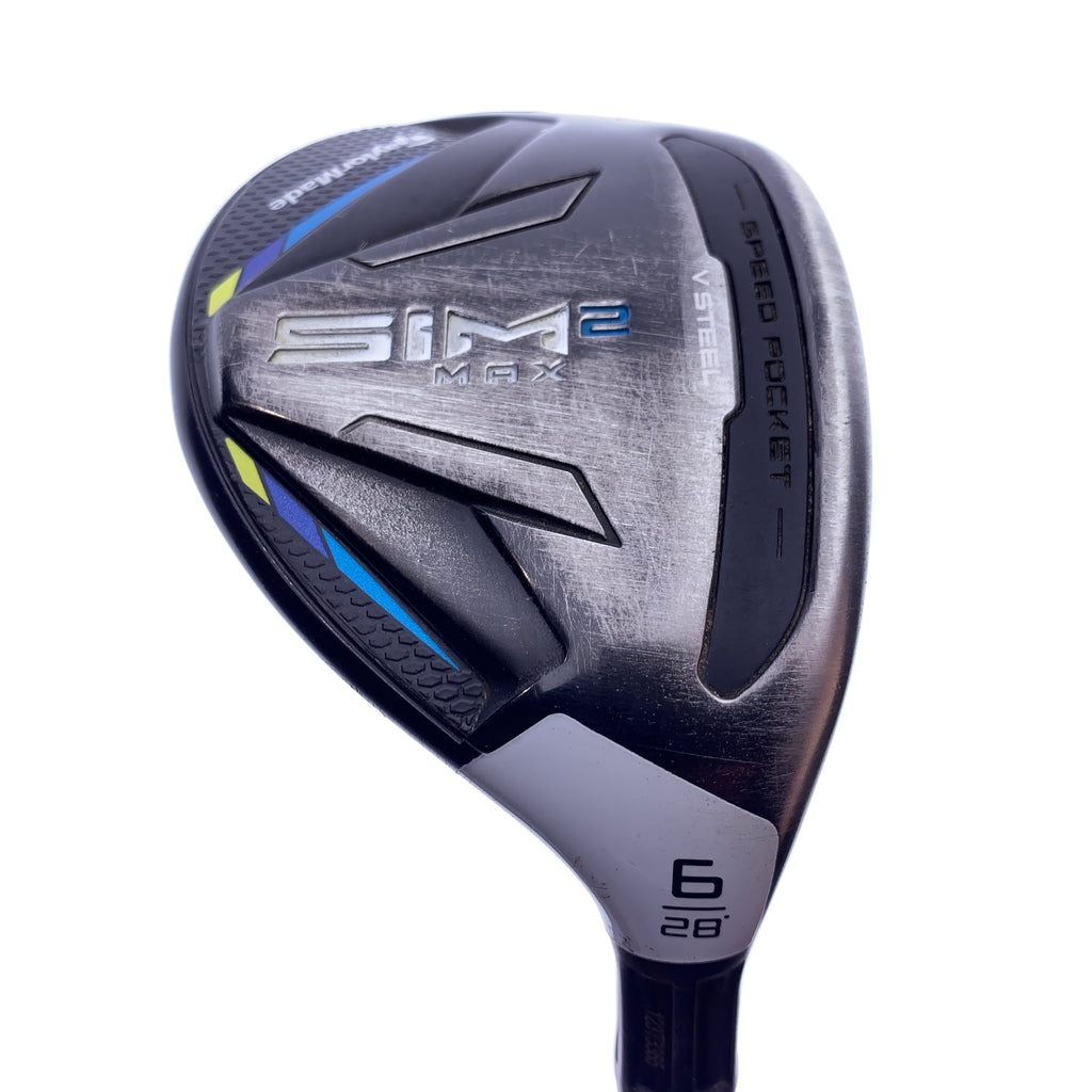Used TaylorMade Sim2 Max Rescue 6 Hybrid / 28.0 Degrees / Regular Flex