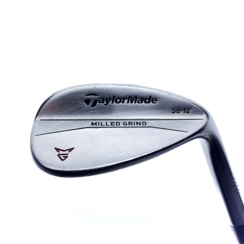 Used TaylorMade Milled Grind Chrome Sand Wedge / 56.0 Degrees / Wedge Flex