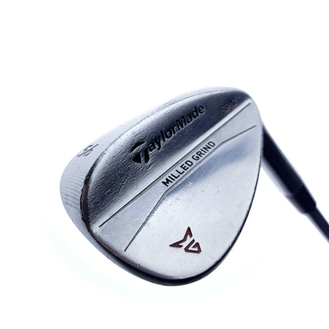 Used TaylorMade Milled Grind Chrome Sand Wedge / 56.0 Degrees / Wedge Flex