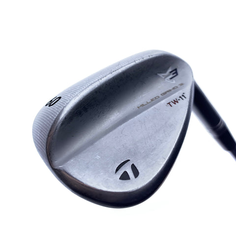Used TaylorMade Milled Grind 3 TW Lob Wedge / 60.0 Degrees / Stiff Flex