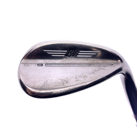 Used Titleist SM9 Brushed Steel Sand Wedge / 54.0 Degrees / Wedge Flex