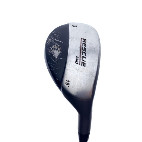 Used TaylorMade Rescue Mid 3 Hybrid / 19 Degrees / Regular Flex