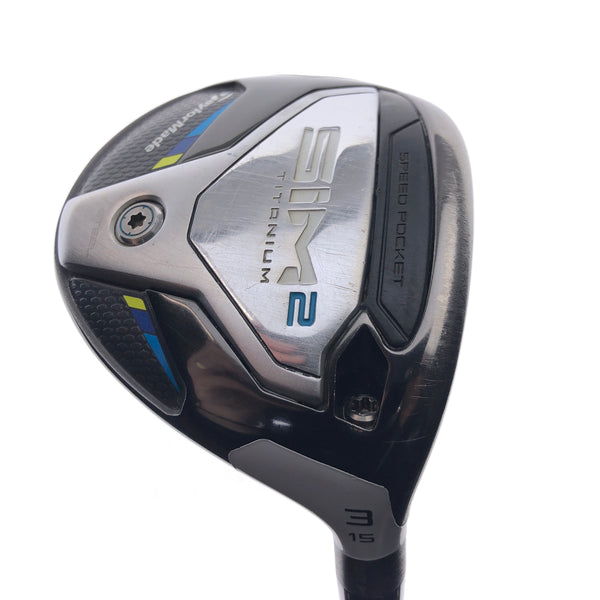 Used TOUR ISSUE TaylorMade Sim2 Titanium 3 Fairway Wood / 15 Degree / Stiff Flex