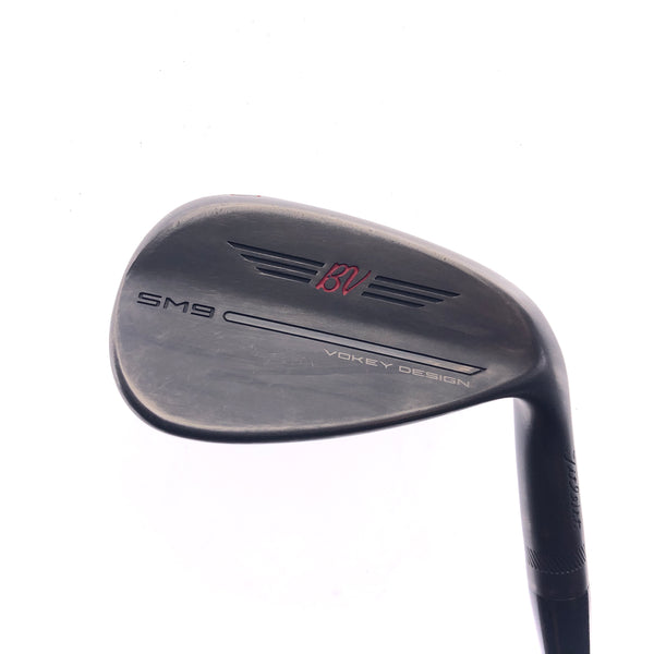 Used Titleist SM9 Jet Black Approach Wedge / 50.0 Degrees / Stiff Flex