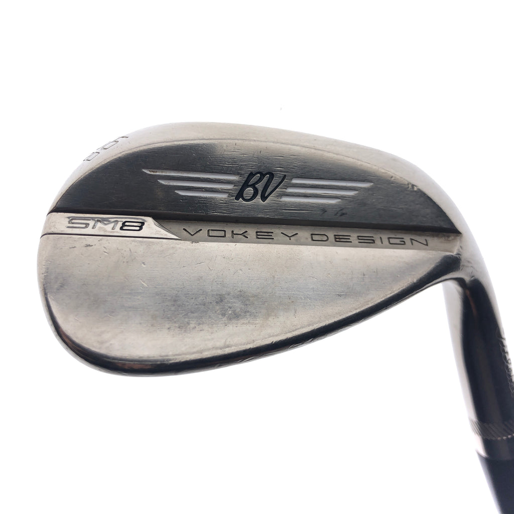 Used Titleist Vokey SM8 Brushed Steel Sand Wedge / 56.0 Degrees / Wedge Flex